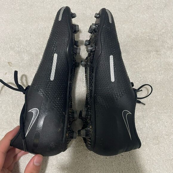 Nike Phantom GT2 Club MG Mens Black Silver Soccer Cleats 8.5 Athletic Lace Up - Picture 10 of 12